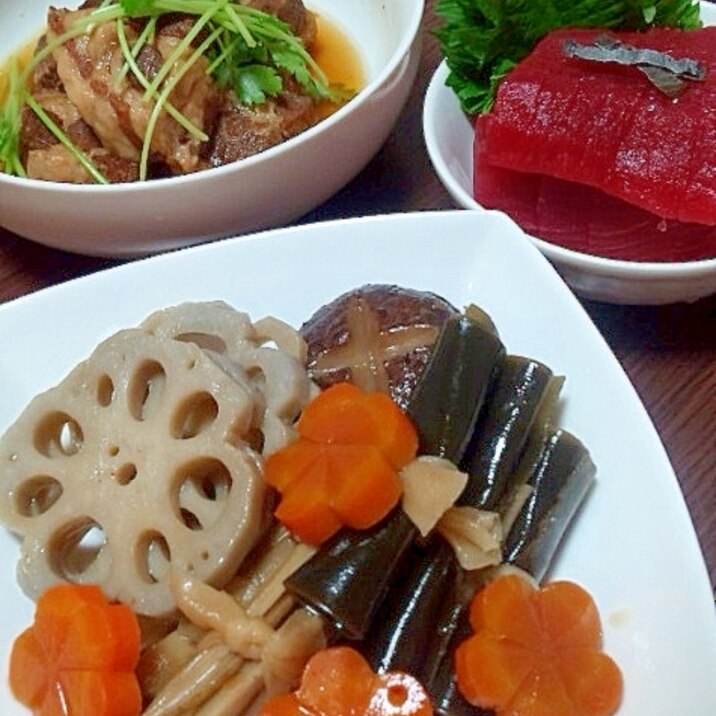 野菜と昆布の煮物・自家製水だしで旨味濃厚☆